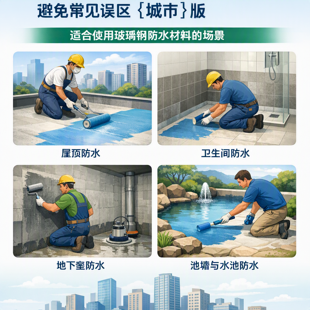 玻璃钢防水材料施工注意事项,避免常见误区 阿拉善 版