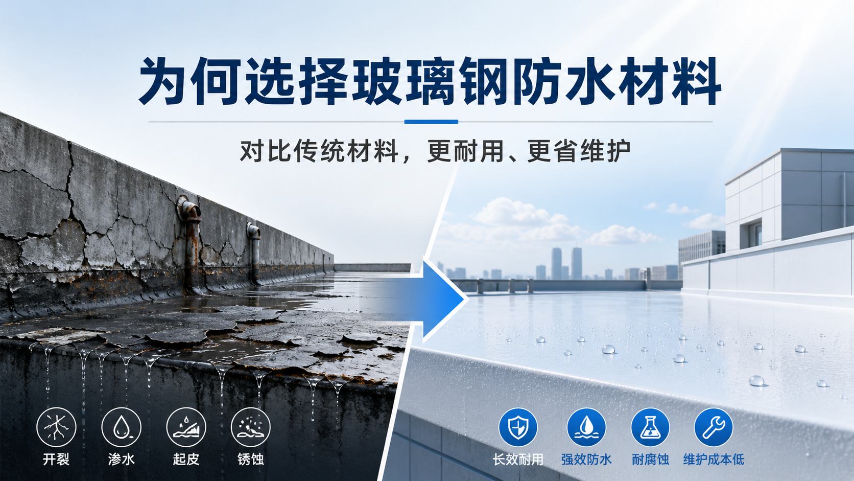 在阿拉善，为何选择玻璃钢防水材料而非传统材料