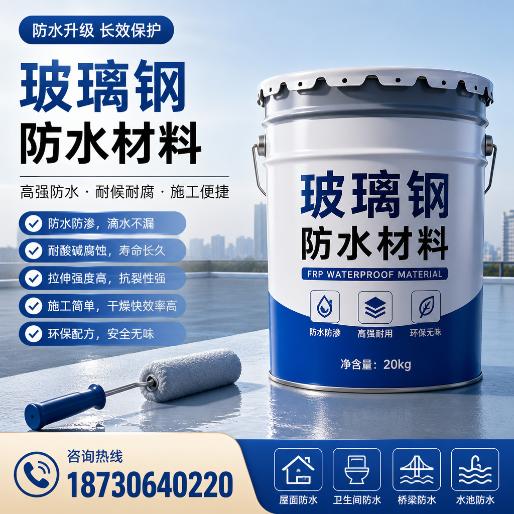专家解析：玻璃钢防水材料的市场前景分析在 阿拉善