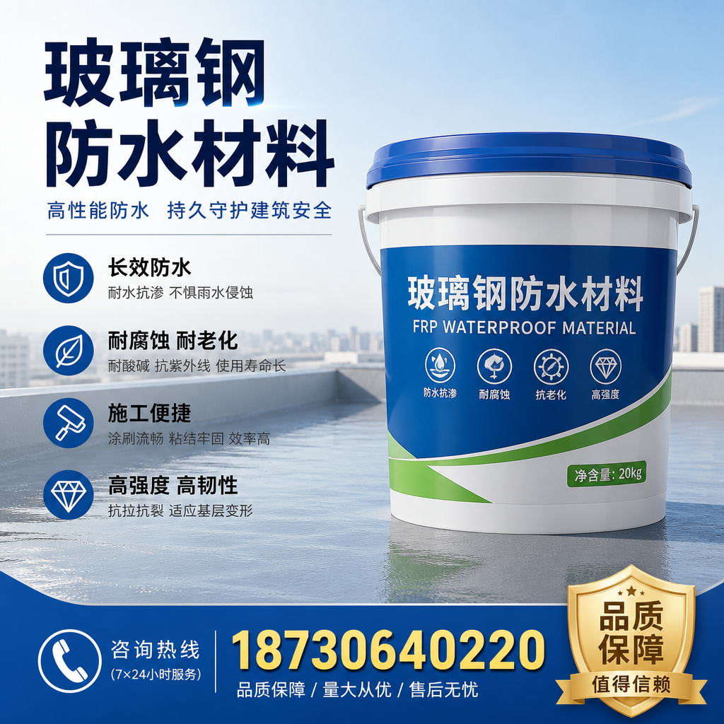 专家解析：玻璃钢防水材料的市场前景分析在 阿拉善